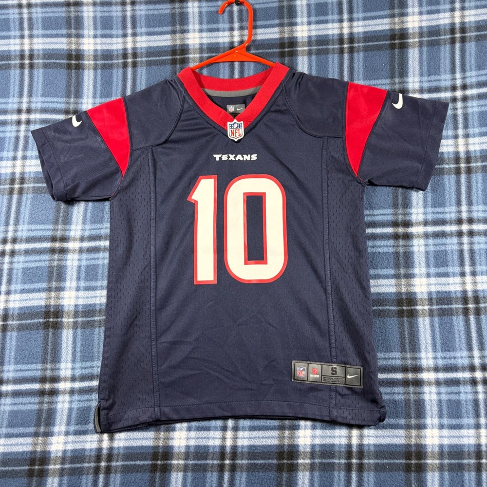 Nike Kids Houston Texans DeAndre Hopkins 10 Jersey Navy Blue Small 8